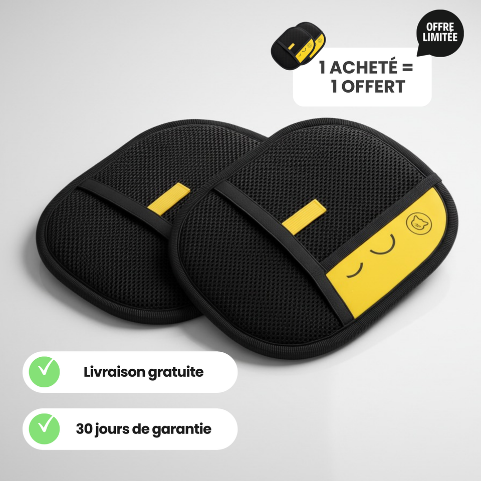 Le Gant GrosMatou — Brossez, massez et ramassez les poils sans effort