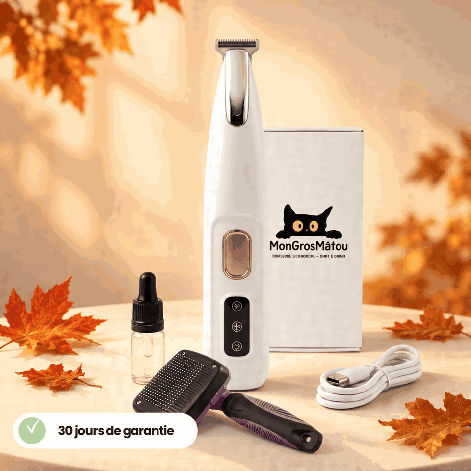 Tondeuse de toilettage GrosMatou — Douceur & Sécurité