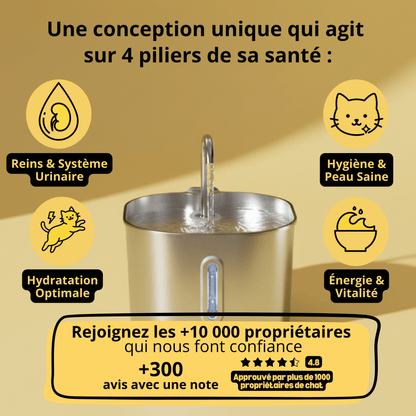 Fontaine Inox GrosMatou — L'eau fraîche et saine, 24h/24.