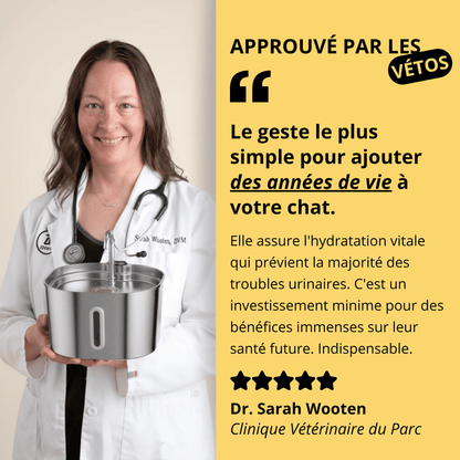 Fontaine Inox GrosMatou — L'eau fraîche et saine, 24h/24.