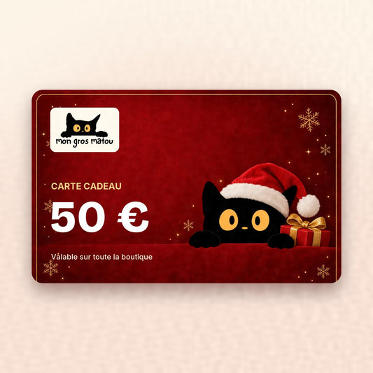 Carte cadeau Mon Gros Matou de 50 €