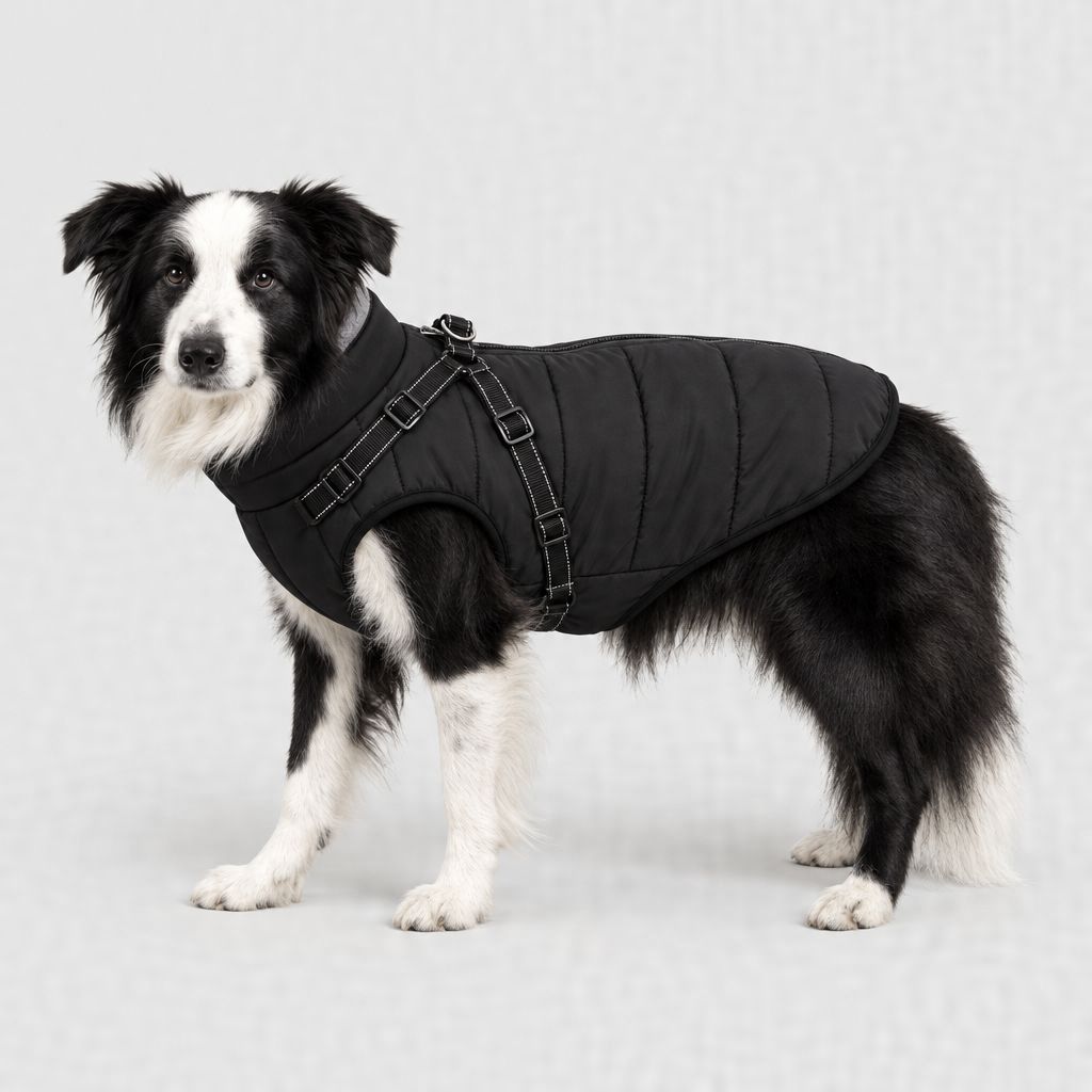 Border collie en manteau noir, tailles XL et 2XL