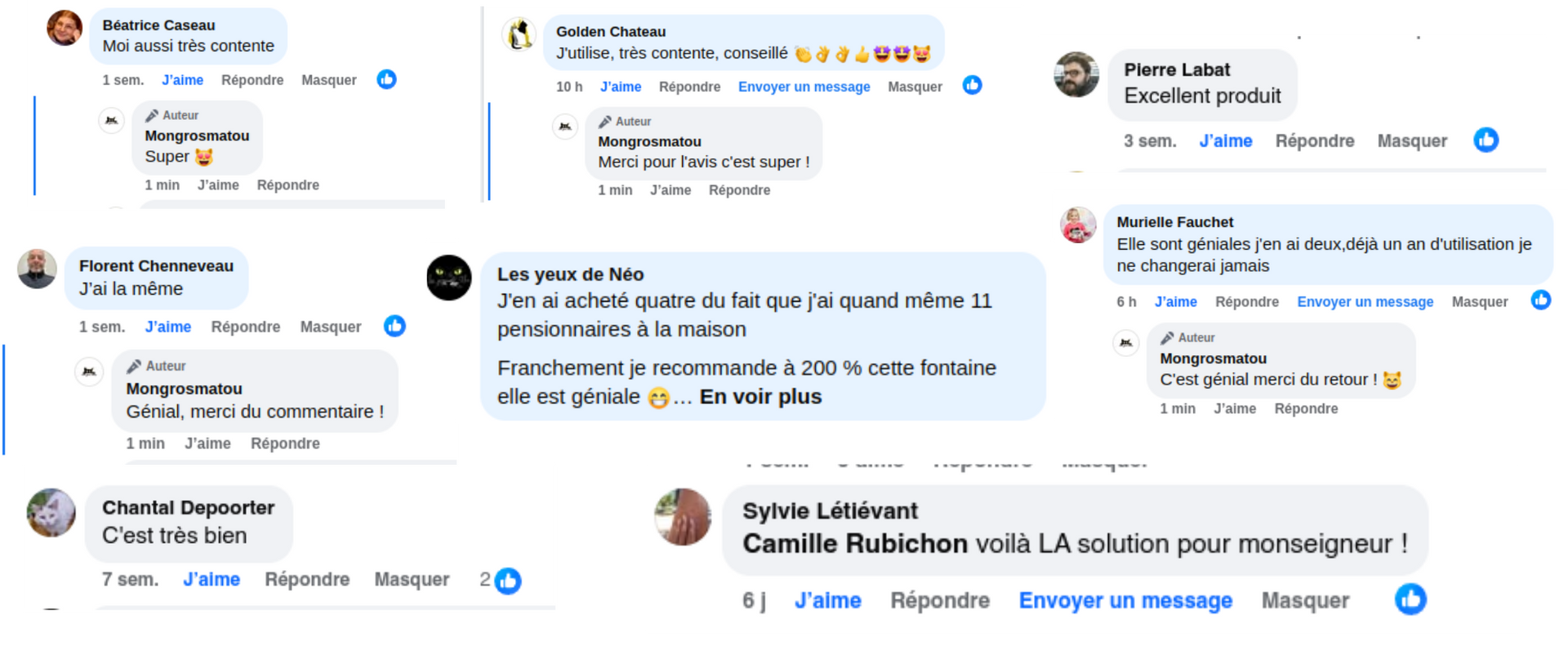 Ce sont eux qui en parlent le mieux...